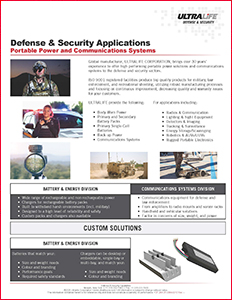 Defense and Security Capabilities